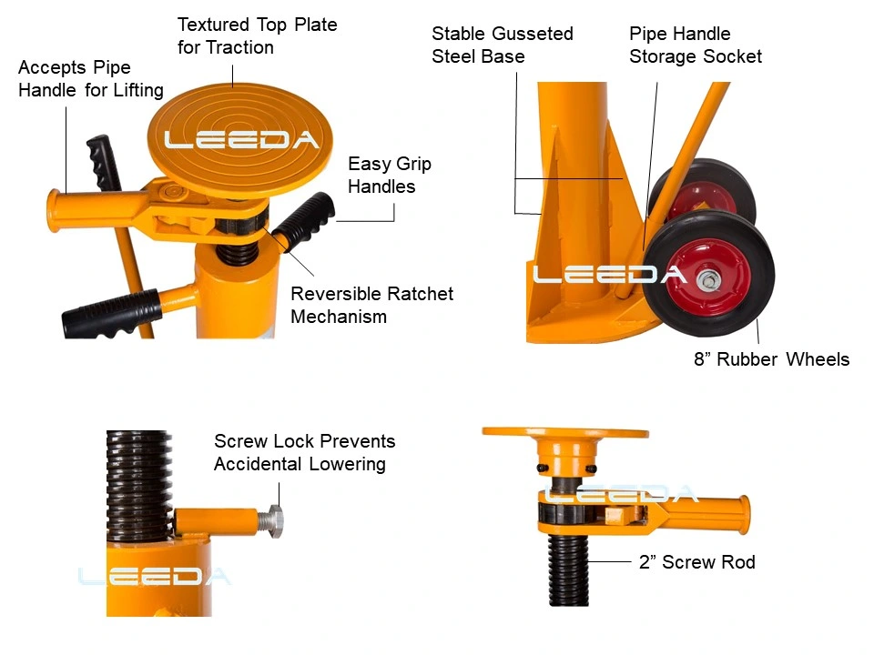 Ratchet Screw Trailer Stabilizer Jack Stand Tj50